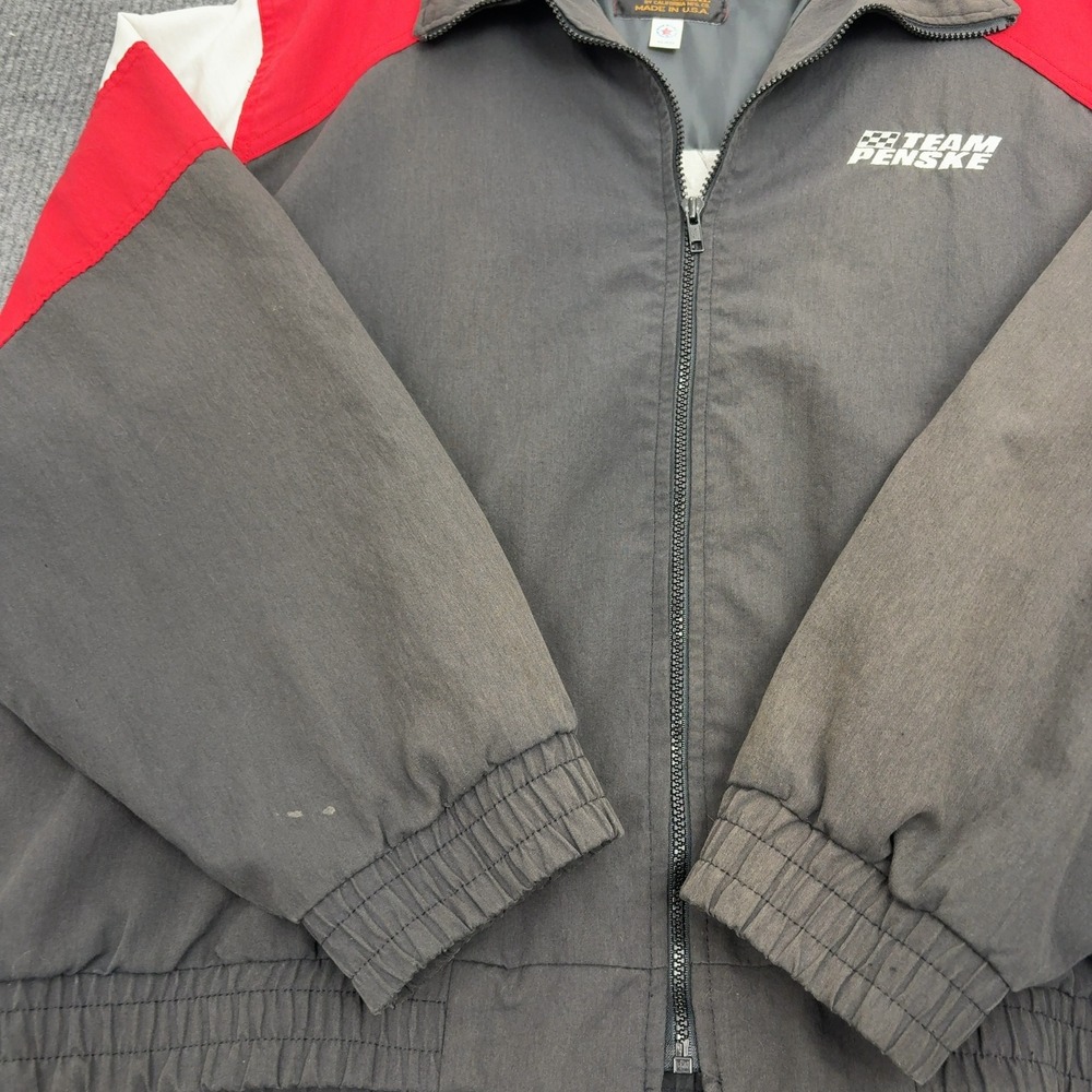 Vintage Team Penske California Imperial Jacket XL Black Red Colorblock Racing - Picture 6 of 11